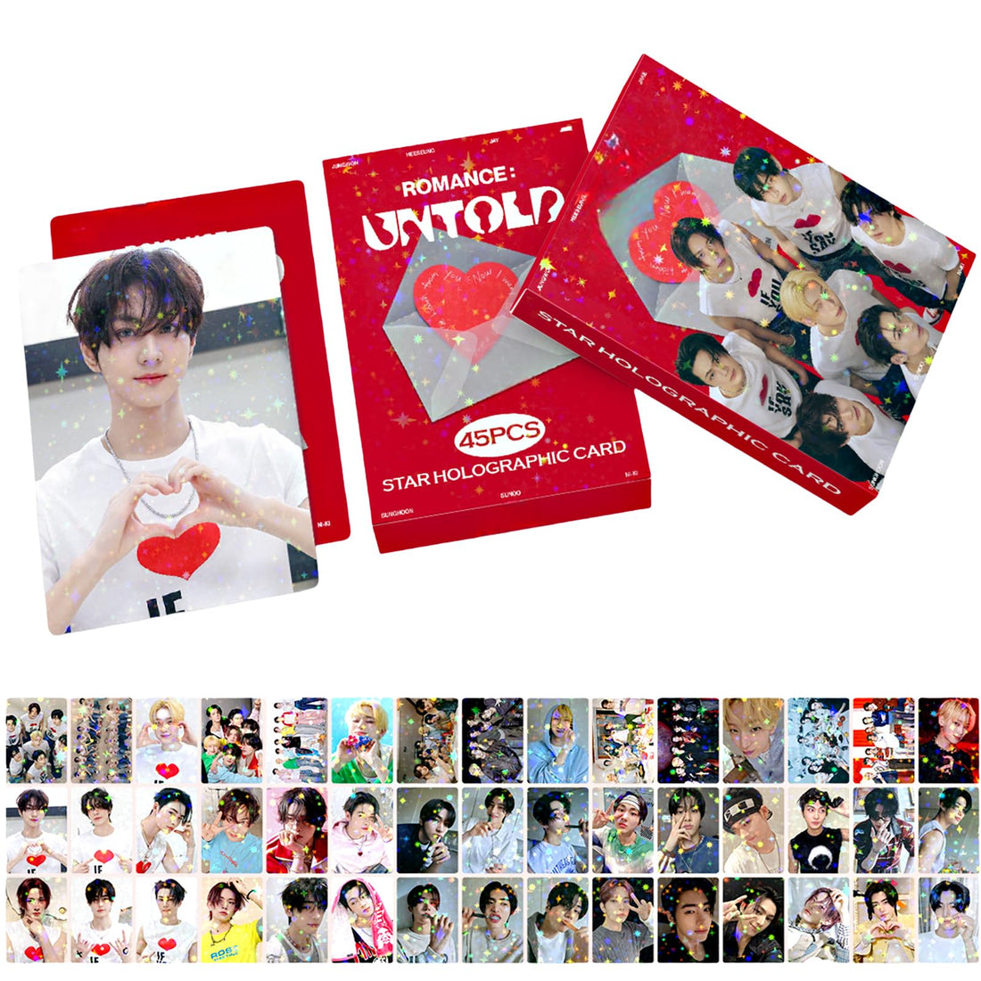 Enhypen Photocards: K-Pop Album Merchandise Collection of Flash Lomo Cards