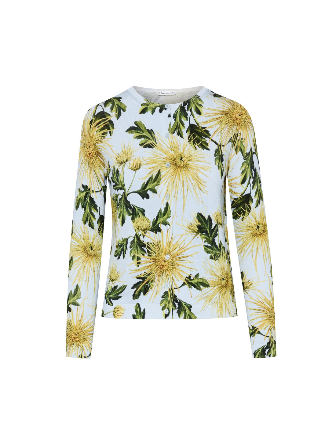 Oscar de la Renta, Chrysanthemum Printed Cardigan.