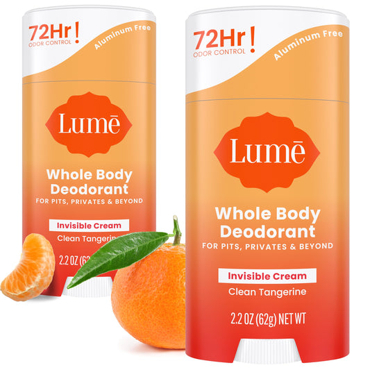 Natural, long-lasting deodorant for odor control and aluminum-free skin.