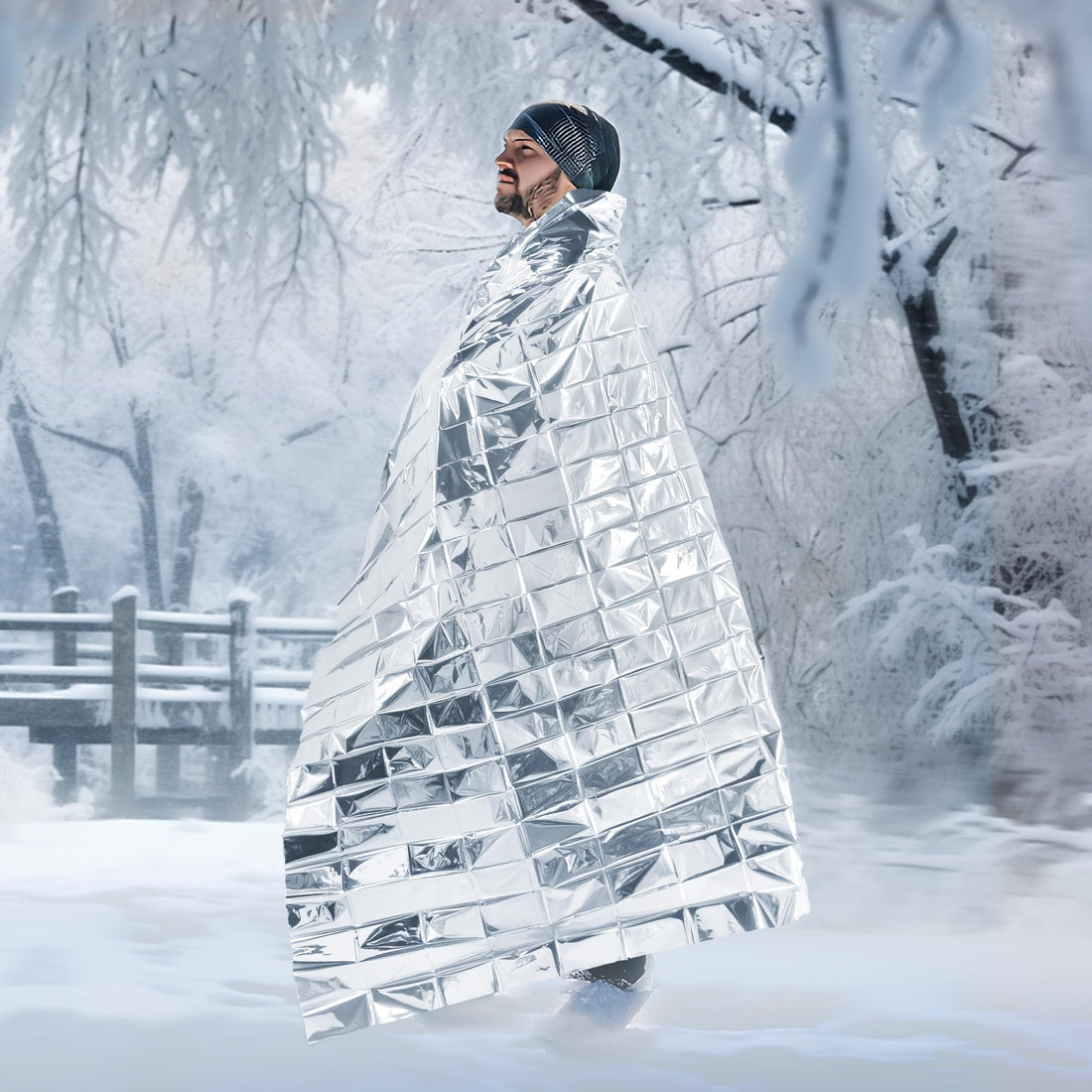 Mylar Emergency Blanket for Camping & Survival