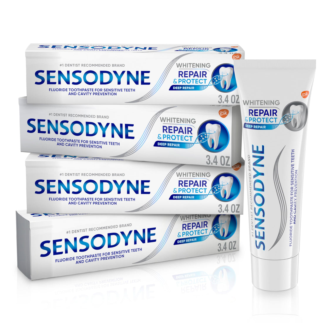 Sensodyne Repair and Protect Whitening Toothpaste Pack