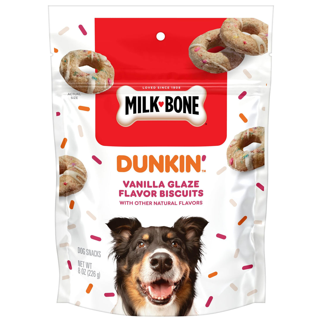 Milk-Bone Vanilla Biscuits with Natural Flavors, 8 oz Bag