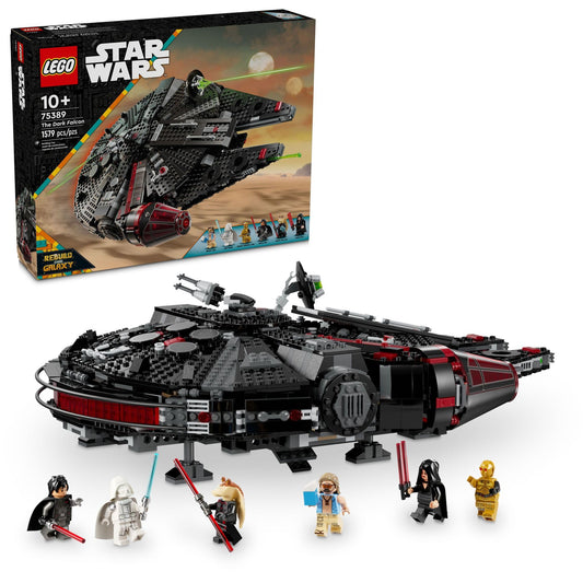 LEGO Star Wars The Dark Falcon Buildable Starship, Star Wars Toy Vehicle Set for Boys and Girls, Collectible Millenium ...