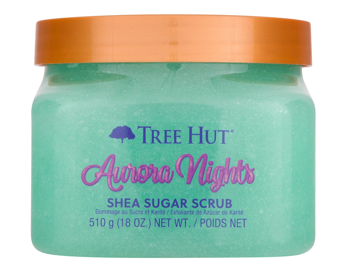 Tree Hut Aurora Nights Shea Sugar Scrub, 18 oz, Ultra Hydrating and Exfoliating Scrub for ...