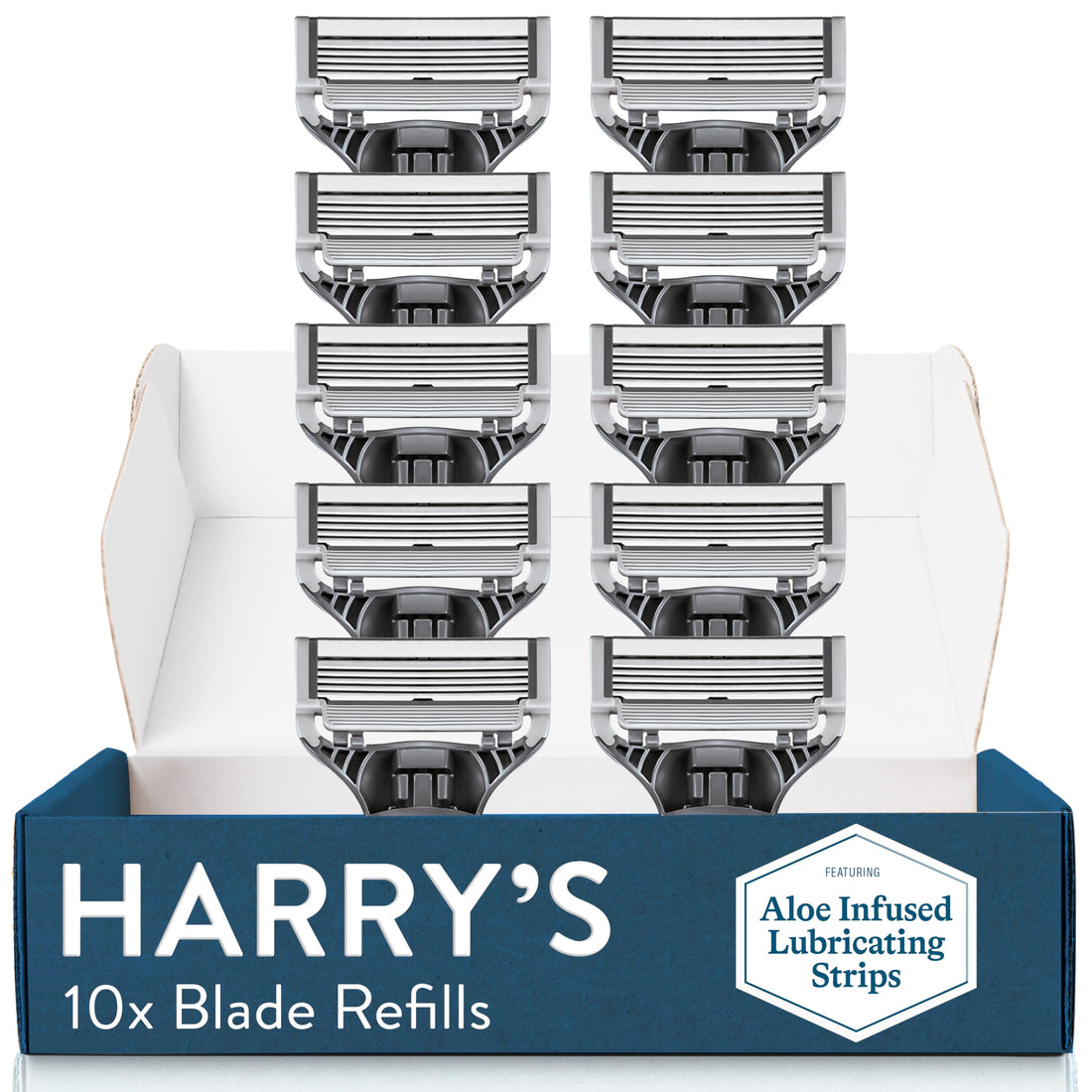 Premium Replacement Razor Blades for Men, 10-Pack of Sharp Blades.