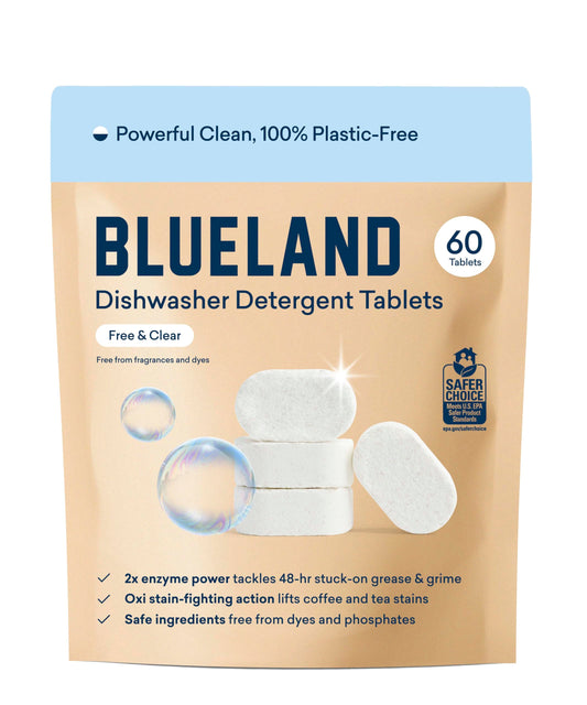 Eco-Friendly Dishwasher Detergent Tablets - Plastic-Free