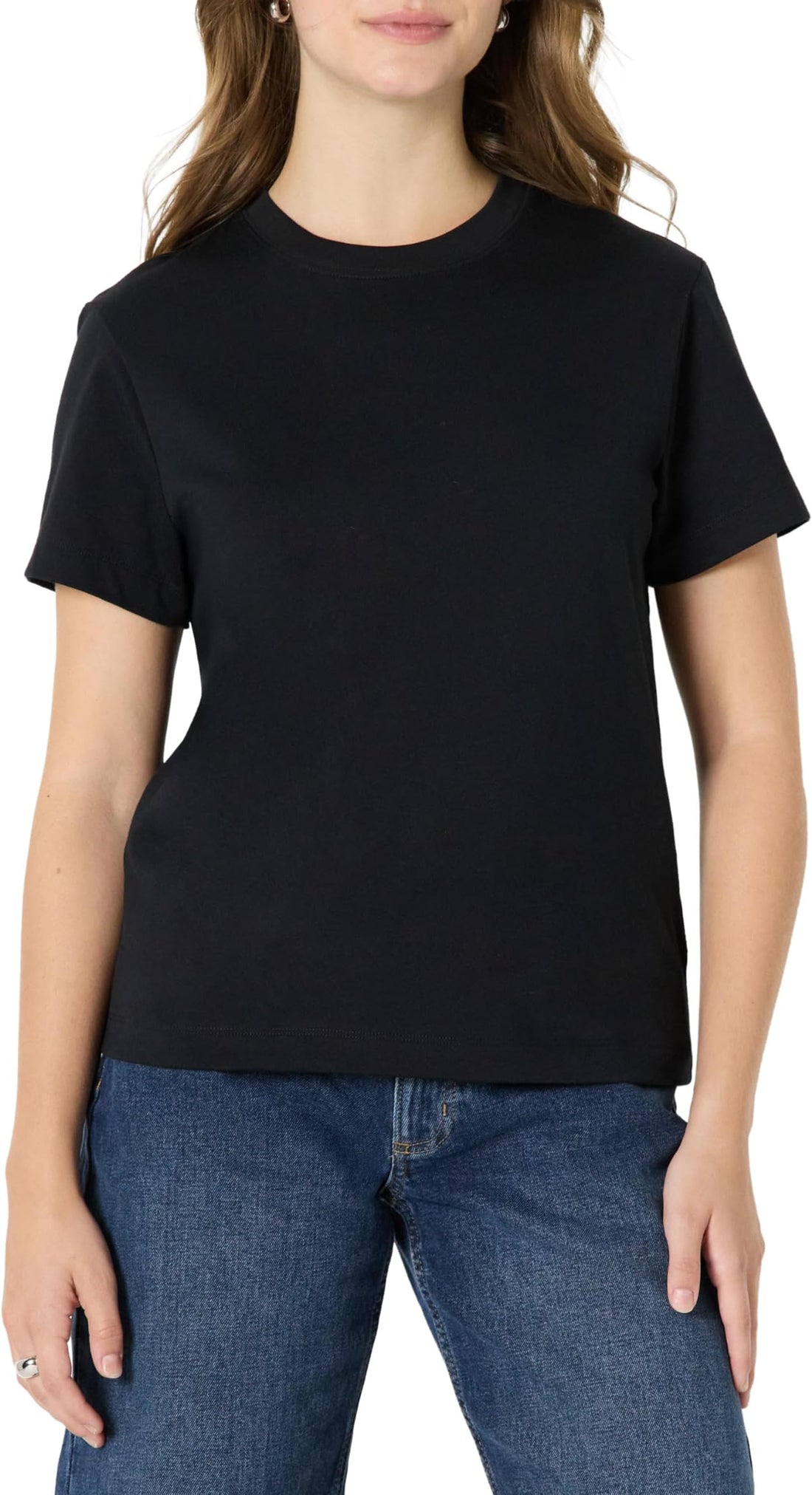Amazon Essentials Women's Relaxed-Fit Cotton Crewneck T-Shirt