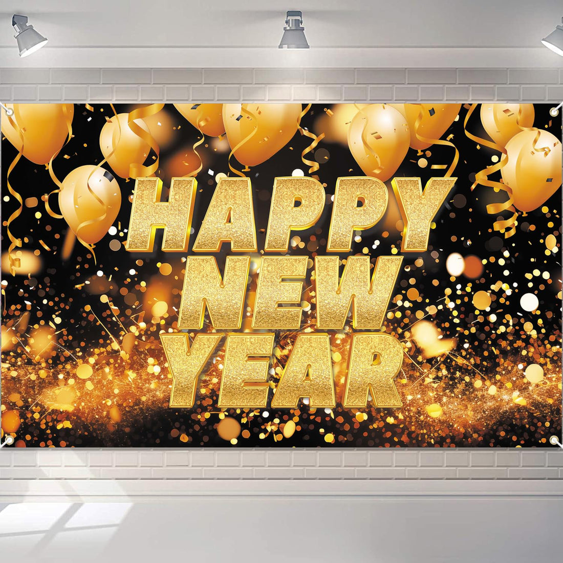 Happy New Year Banner Backdrop