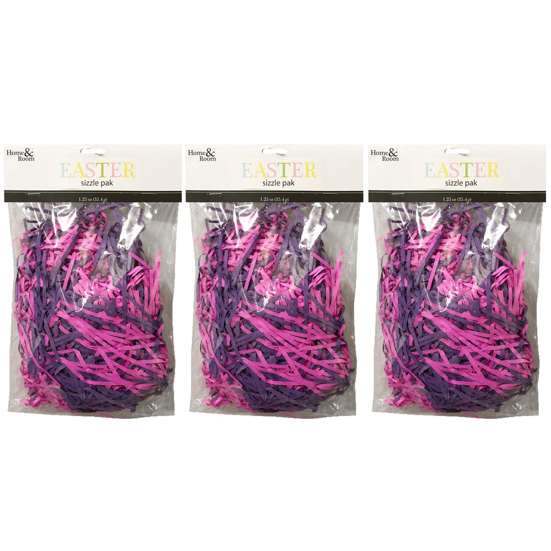Easter Paper Grass in Pink and Purple