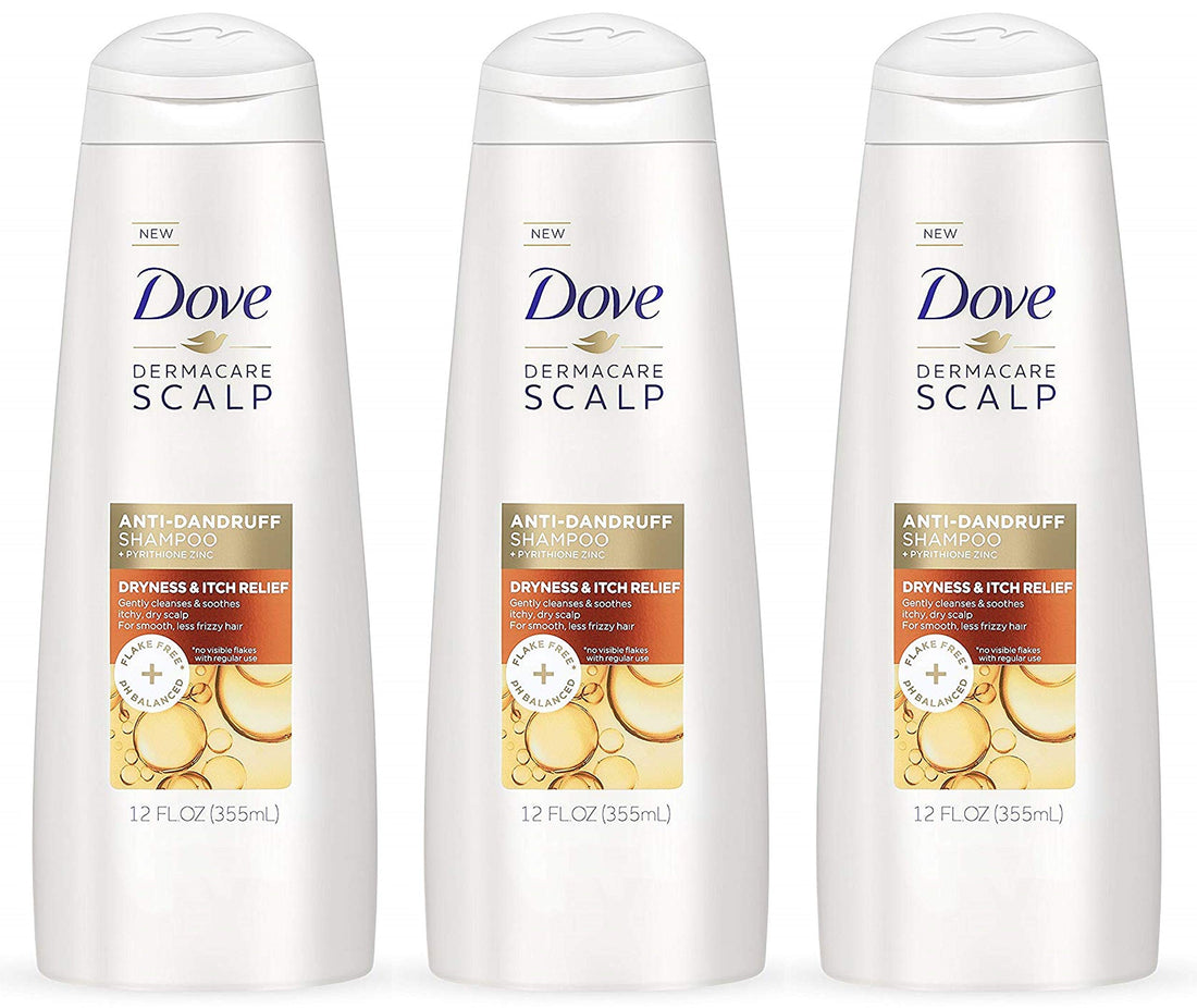 Dove Dermacare Anti-Dandruff Shampoo for Dry, Itchy Scalp Relief 12oz.