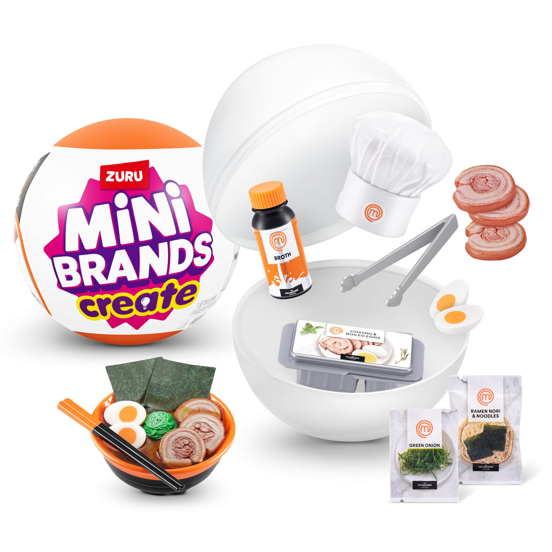 Mini Brands Create MasterChef Series 1 Capsule by ZURU- Real Miniature MasterChef Creations Collectible Toy, Capsules ...