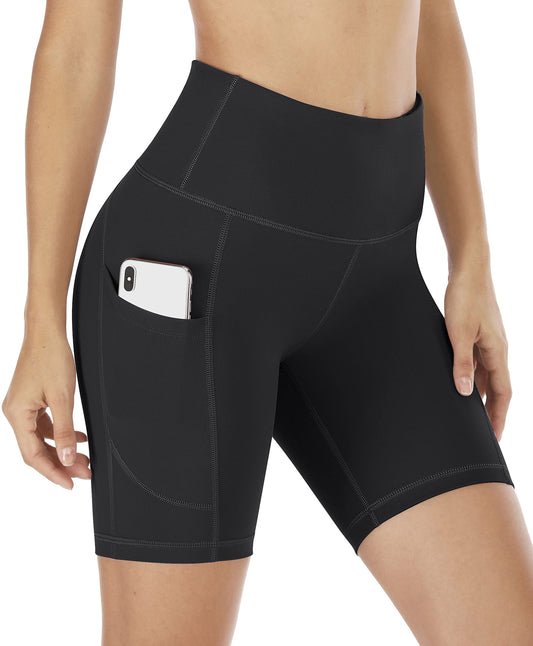 IUGA Biker Shorts Women 6⁘ Workout Shorts Women with Pockets High Waisted Yoga Running Gym Spandex Compression ...