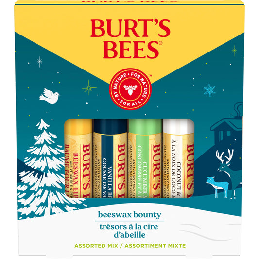 Burt's Bees Lip Balm Assorted Gift Set for Stocking Stuffers