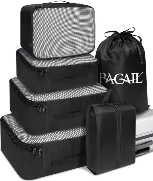 Luggage Packing Organizers and Cubes for Travel and Storage Needs.