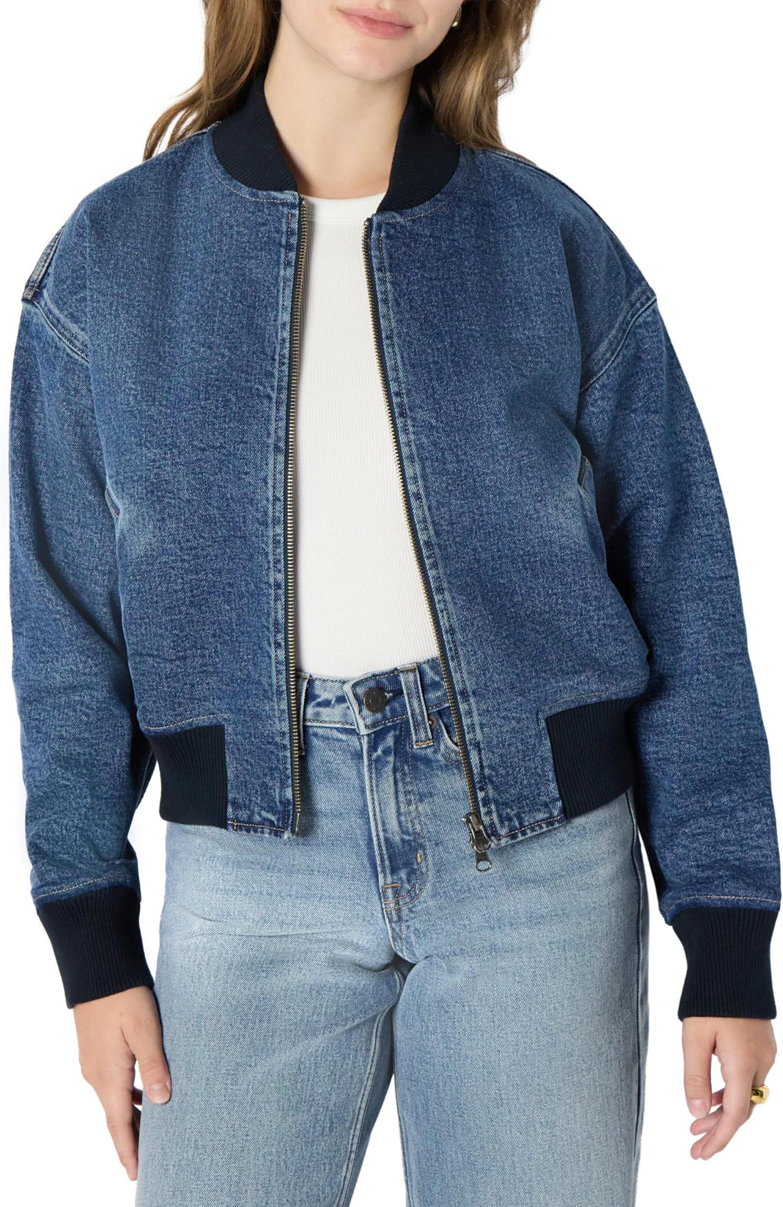 Amazon Essentials Women's Relaxed-Fit Bomber Jacket