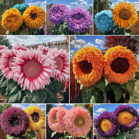 Gigantic Teddy Bear Sunflowers: Massive Heirloom Seeds for Bountiful Harvests Always.