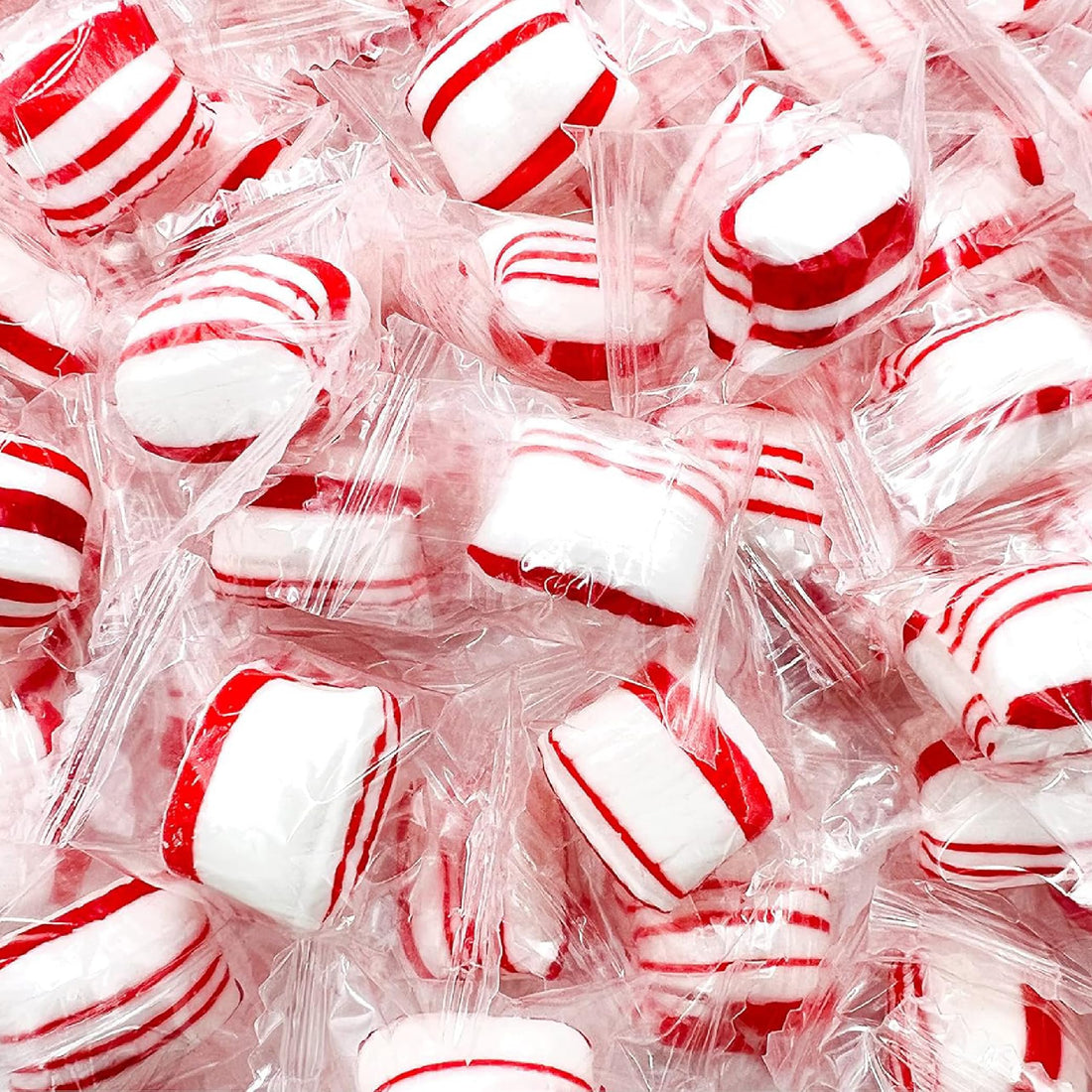 Peppermint Puffs Candy in Bulk Two pounds individually wrapped mints.