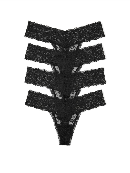 Victoria's Secret Women's Lace Thong Underwear, Panties for Women, Multi Pack (XS-XXL).