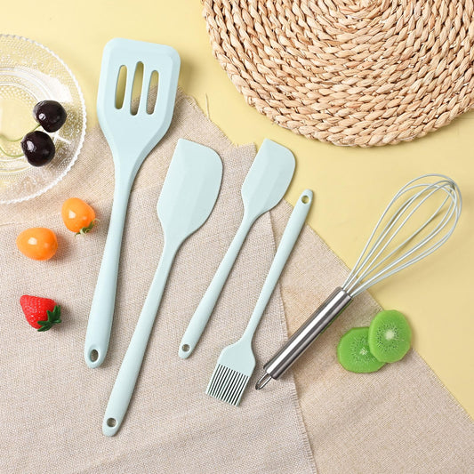 Silicone Spatula Set for Home Cooking and Baking