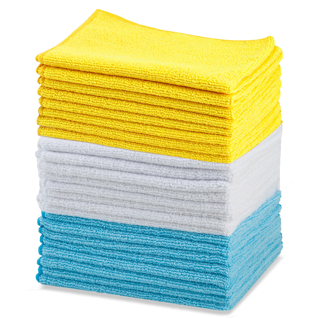 Amazon Basics Microfiber Cleaning Cloths for Cleaning and Drying Surfaces.