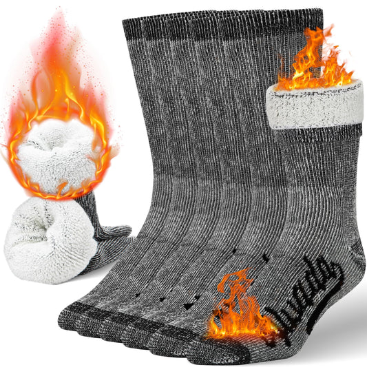 Warmest Hiking Socks for Men & Women Thermal Crew Winter Boots.