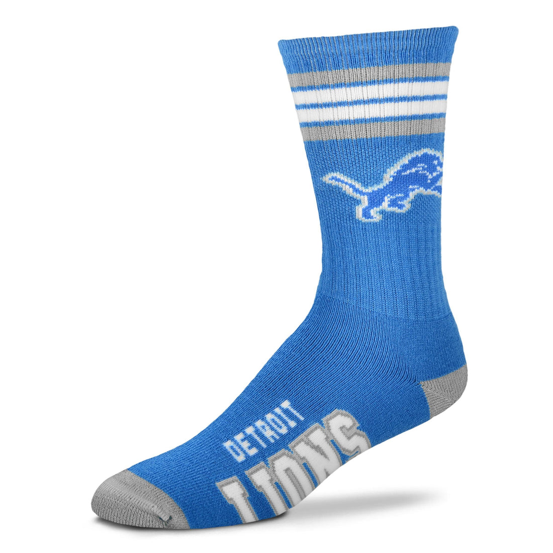 For Bare Feet Men's NFL 4-Stripe Deuce Performance Crew Socks.