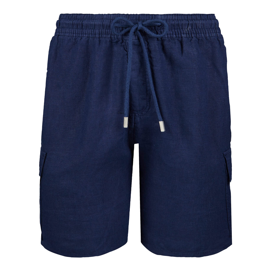 Men's Summer Linen Bermuda Shorts with Cargo Pockets