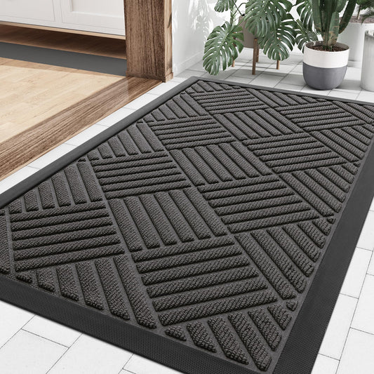 Natural Rubber Outdoor Doormat with Non-Slip Properties for Heavy Duty.