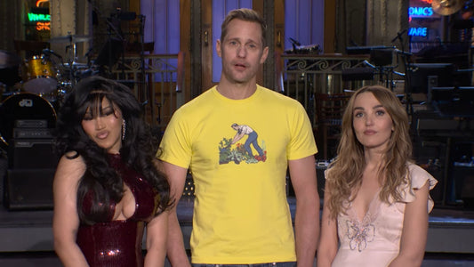 Fineman Impresses Skarsgard, Cardi B With "Pick-Up" Lines