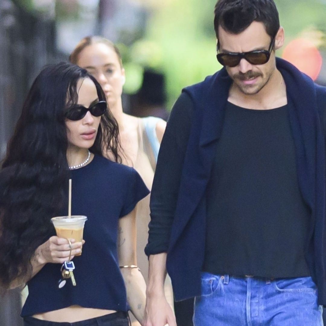 Zoë Kravitz And Harry Styles' Coordinated Casual Style