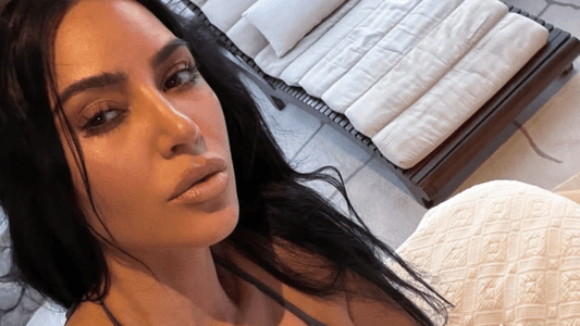 Kim Kardashian's SKIMS Black Friday Sale Features A Stunning Red Lounge Set