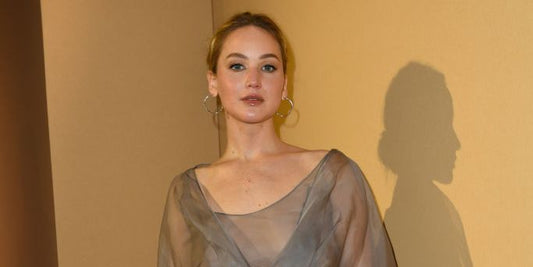 Jennifer Lawrence Wears A Sheer Top For A Paris Fashion Week