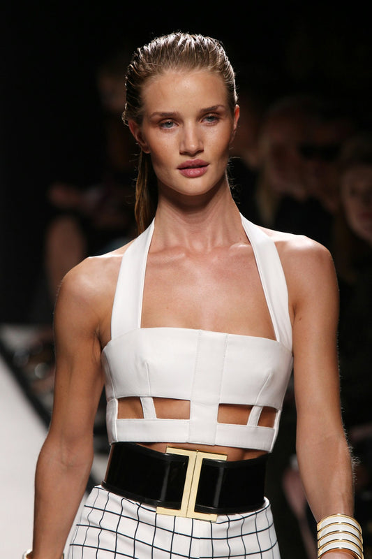 Rosie Huntington-Whiteley's Sheer Top Steals The Show At Balmain